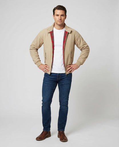 Giacca Harrington Uomo Fantasia Quadri Regular Fit - Brentozzi