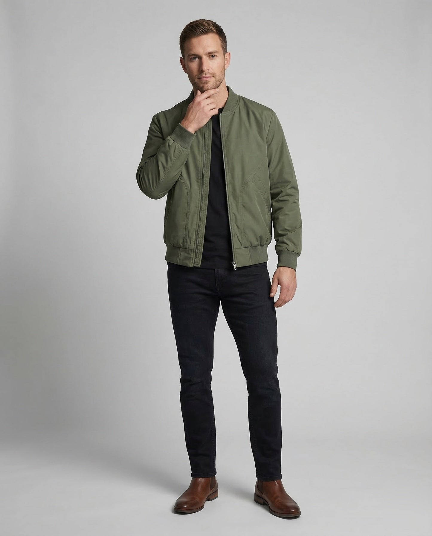 Giacca Bomber Uomo Casual Regular Fit - Brentozzi