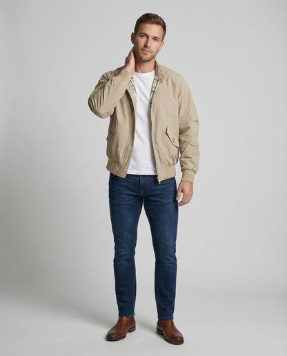 Giacca Bomber Uomo Fantasia Quadri Regular Fit - Brentozzi