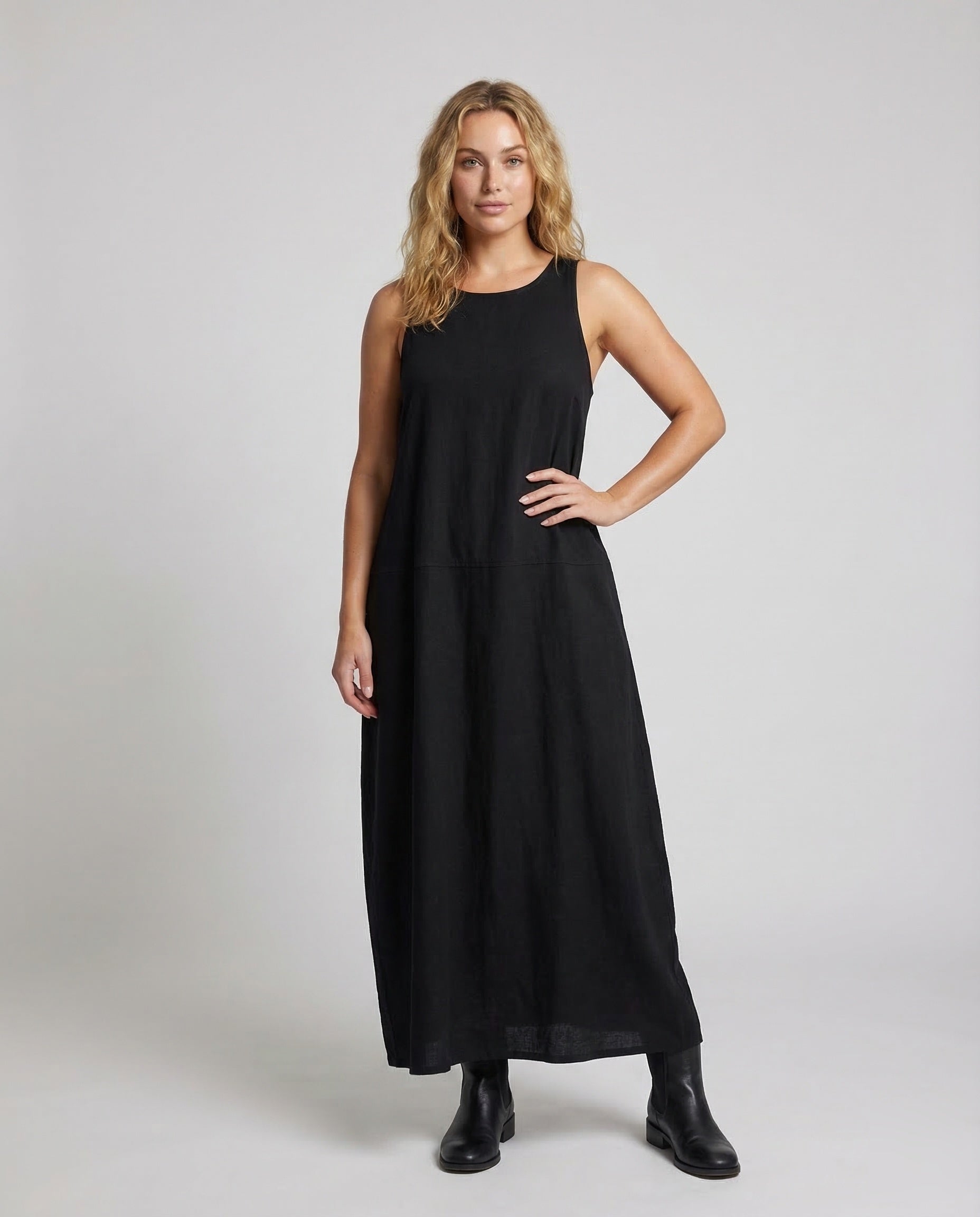 Abito Maxi Donna Linea A Senza Maniche - Brentozzi