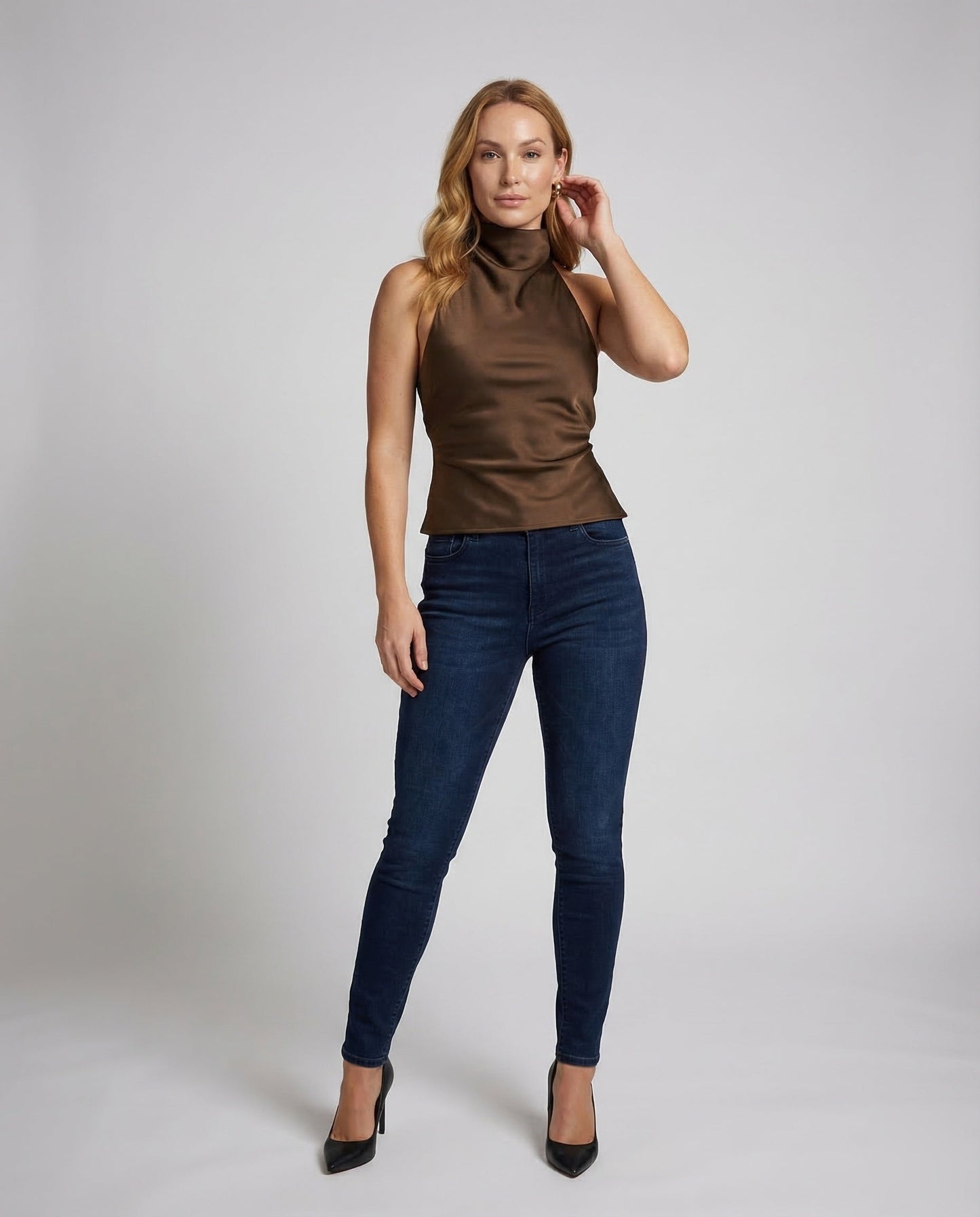 Donna Drappeggiato Scollo Allamericana - Brentozzi