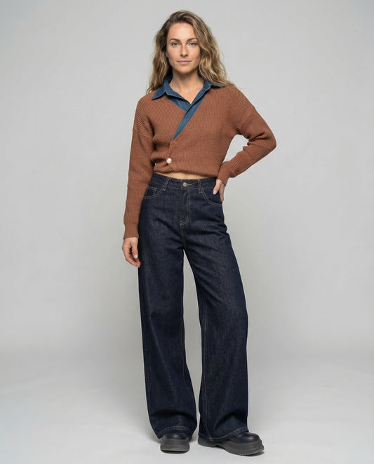 Culotte Jeans Donna Vita Alta - Brentozzi
