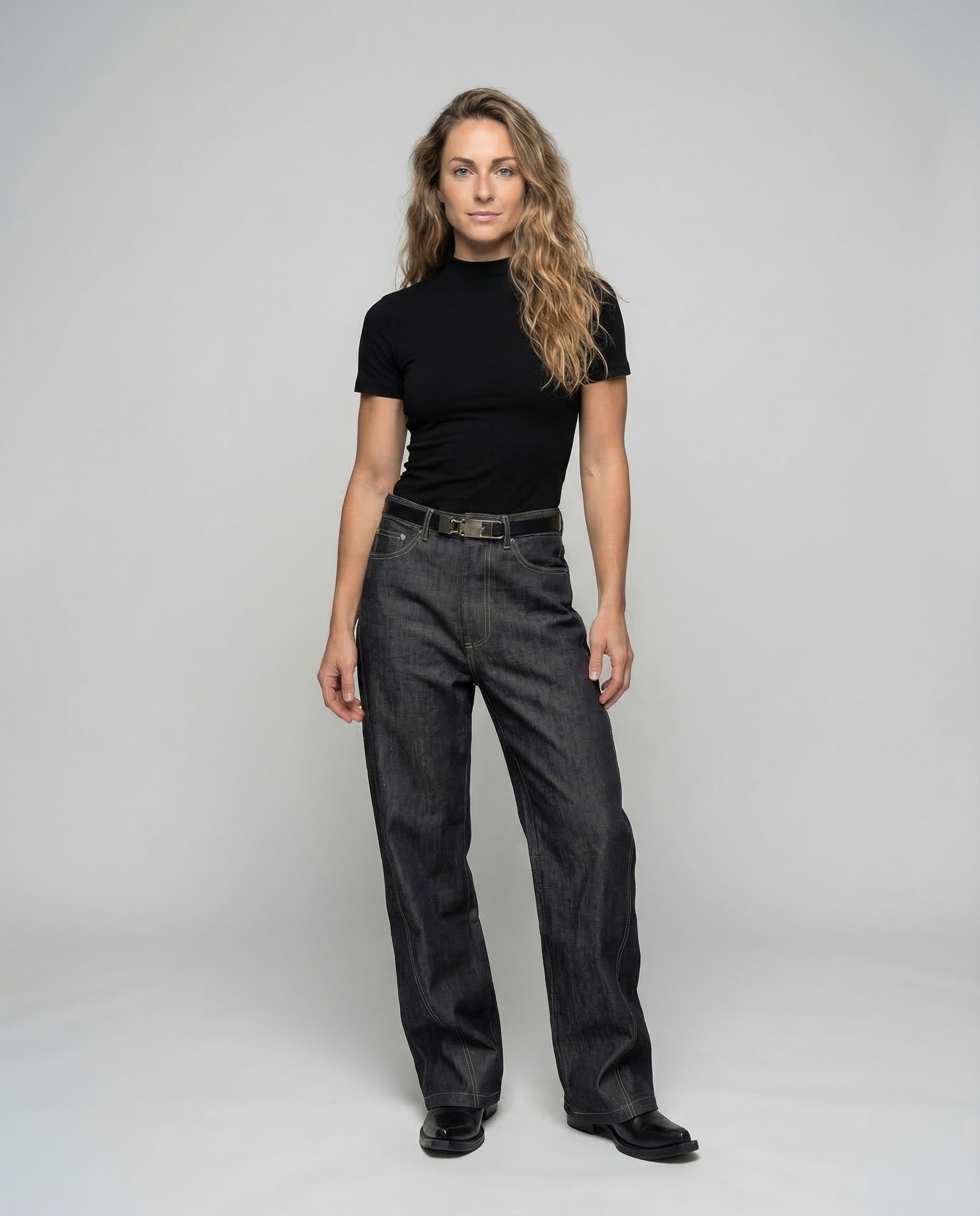 Jeans Donna Ampi con Ricamo - Brentozzi