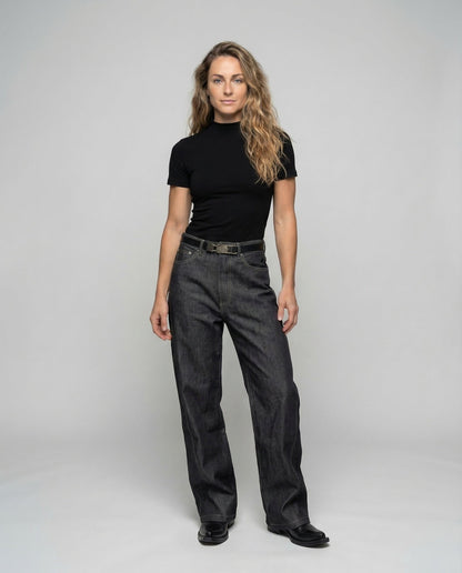 Jeans Donna Ampi con Ricamo - Brentozzi