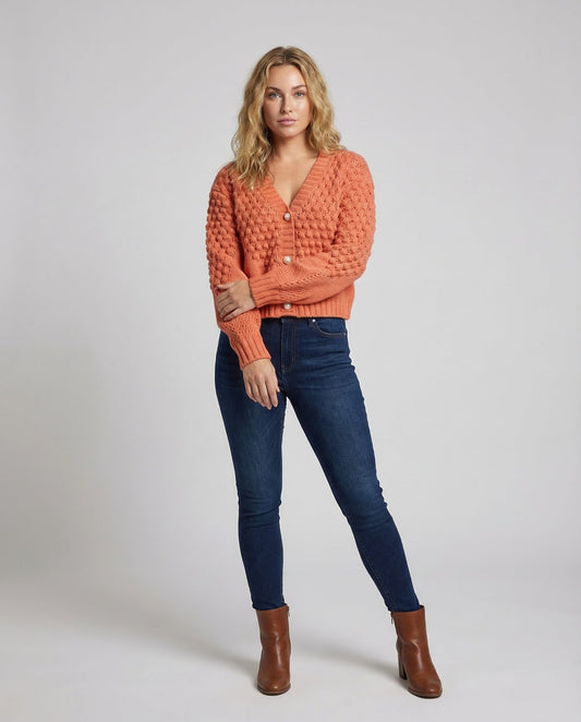 Cardigan Corto Donna Maglia a Treccia - Brentozzi