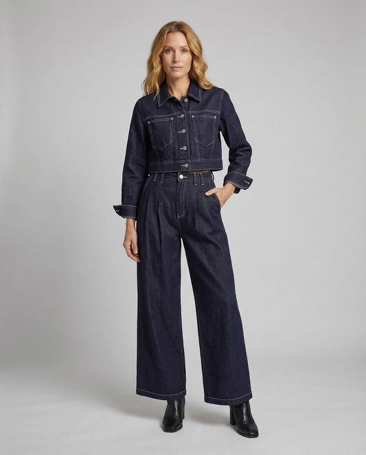 Completo Donna Denim Pantaloni Regular Fit - Brentozzi