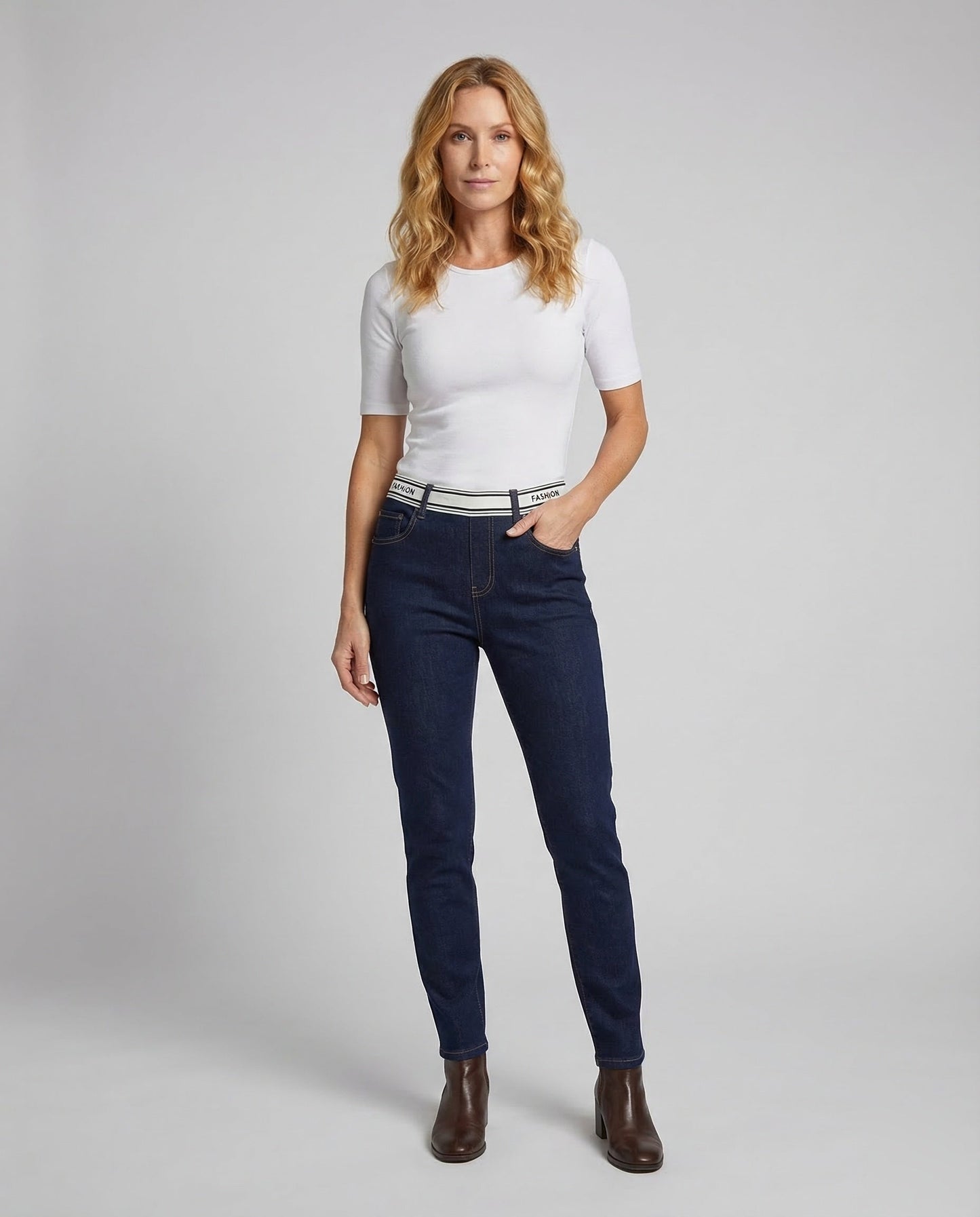 Jeans Donna Slim Vita Alta - Brentozzi