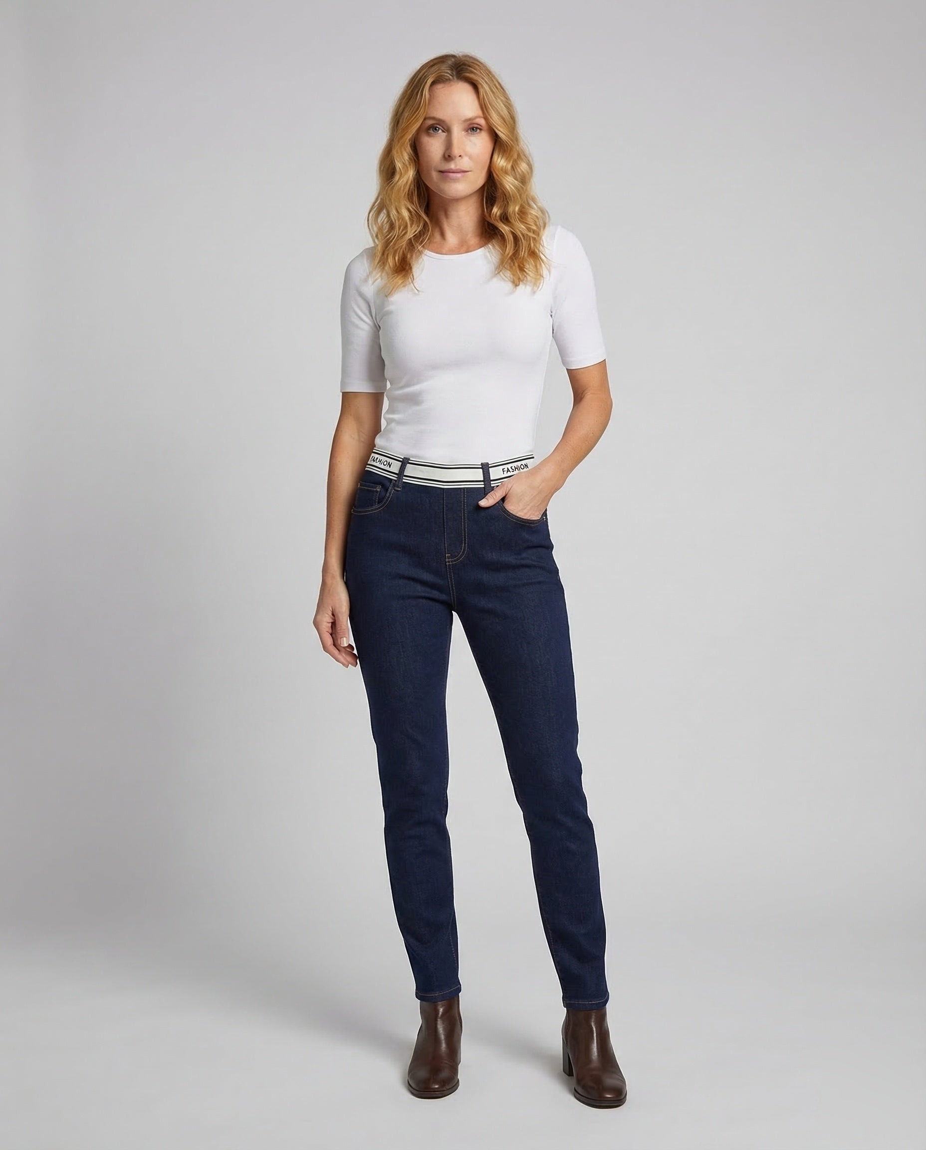 Jeans Donna Slim Vita Alta - Brentozzi