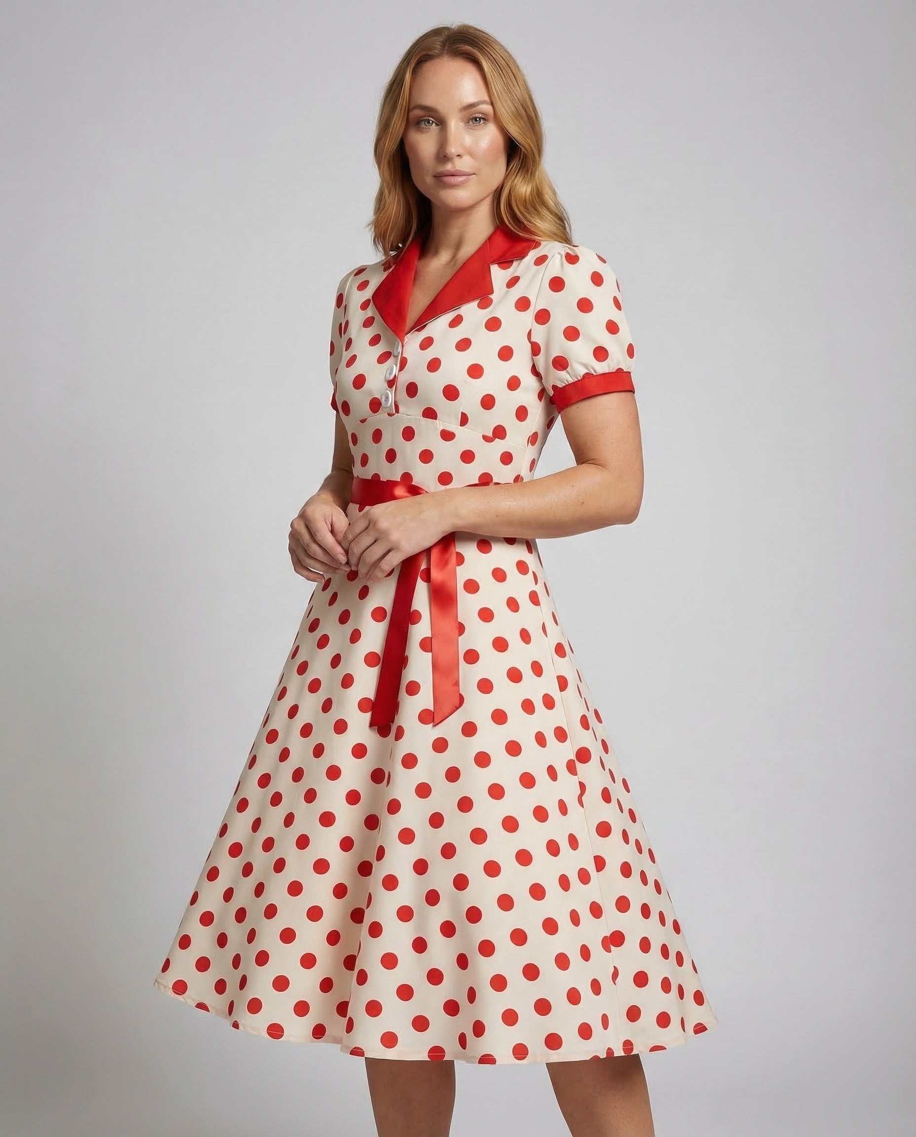 Abito Swing Donna Stile Retrò Vestibilità Ampia - Brentozzi