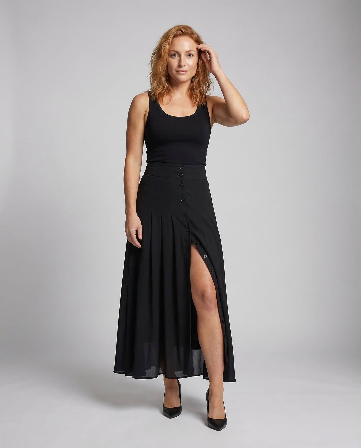 Gonna Maxi Donna Plissé Linea A - Brentozzi