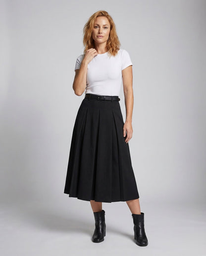 Gonna Lunga Donna Plissettata con Cintura - Brentozzi