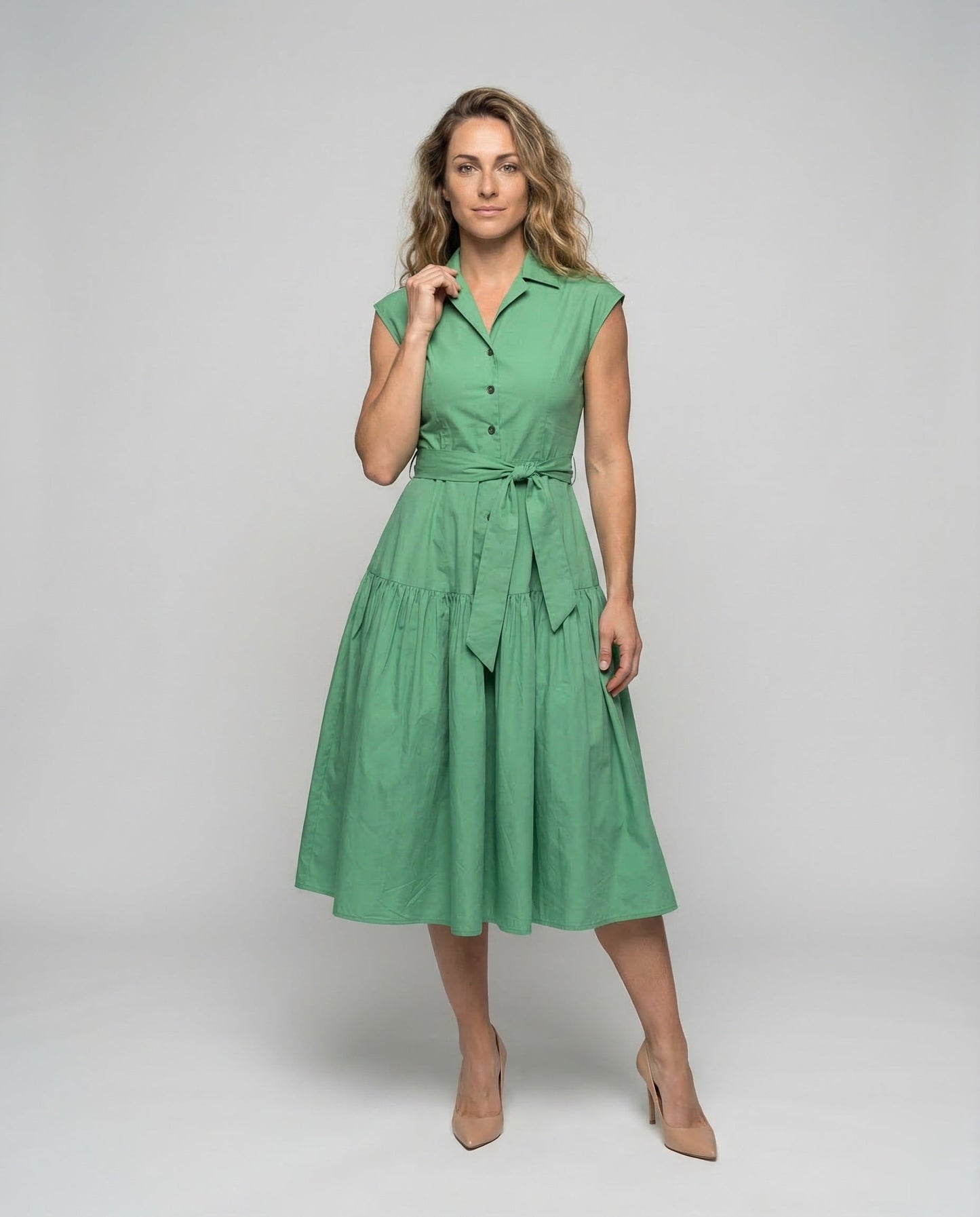 Abito Camicia Donna Gonna a Balze - Brentozzi