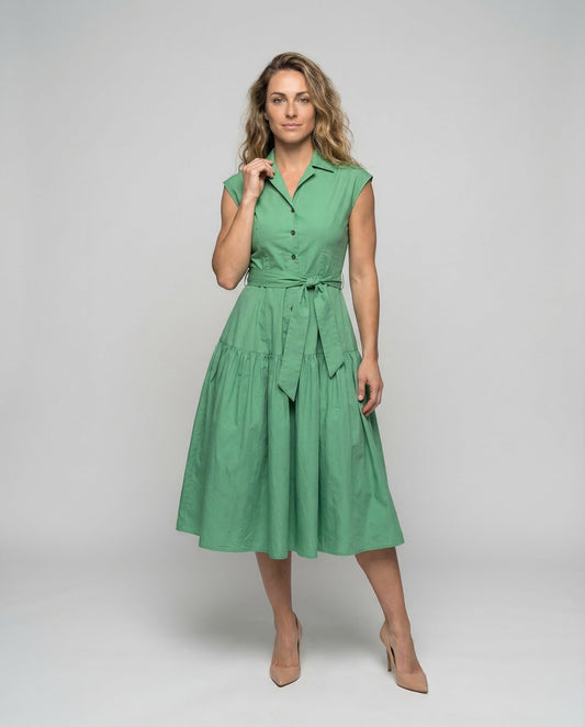 Abito Camicia Donna Gonna a Balze - Brentozzi