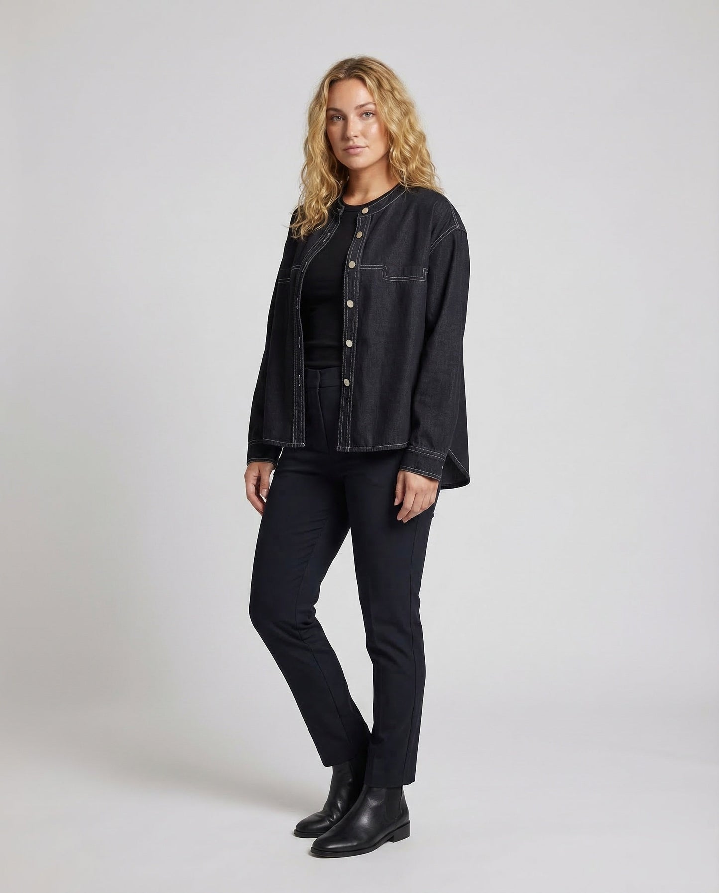 Giacca Denim Donna Oversize - Brentozzi