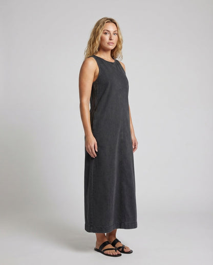 Abito Denim Donna Smanicato Lunghezza Maxi - Brentozzi