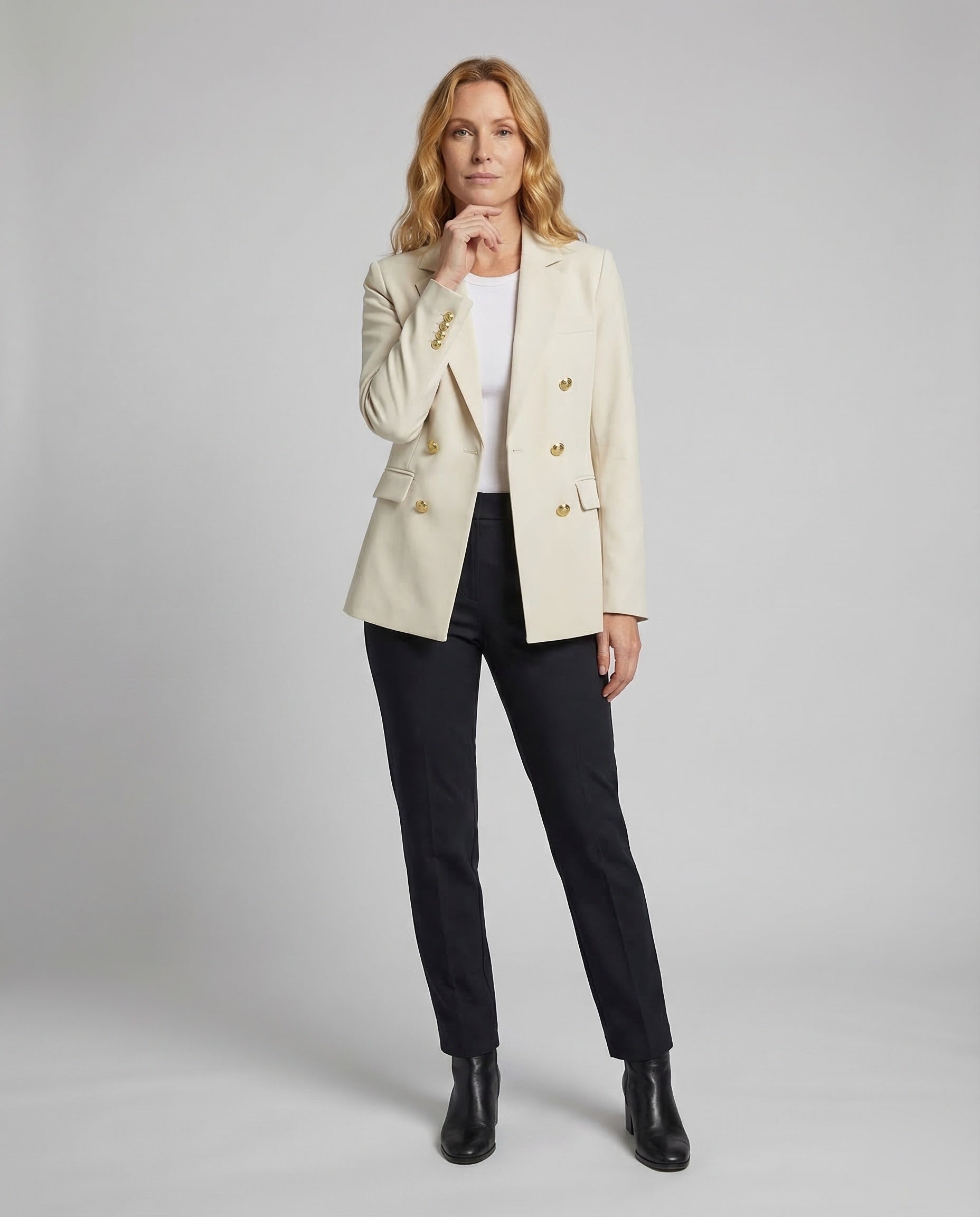 Blazer Donna Doppiopetto Strutturato Slim Fit - Brentozzi