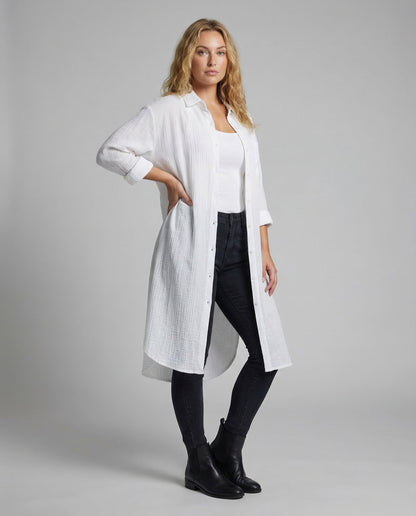 Cappotto Donna in Mussola Lunghezza Ginocchio - Brentozzi