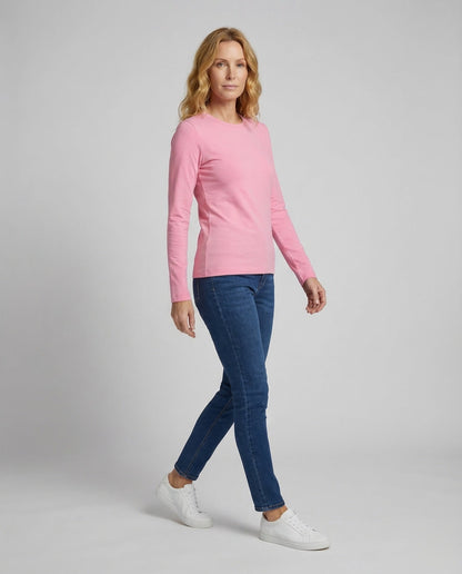 Maglia Donna in Jersey Sottile Manica Lunga Slim - Brentozzi
