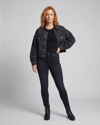 Giacca Jeans Donna Maniche Voluminose - Brentozzi