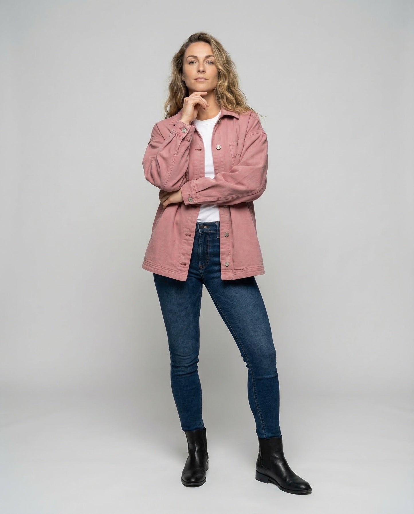 Giacca Overshirt Donna Tasche con Patta Stile Casual - Brentozzi