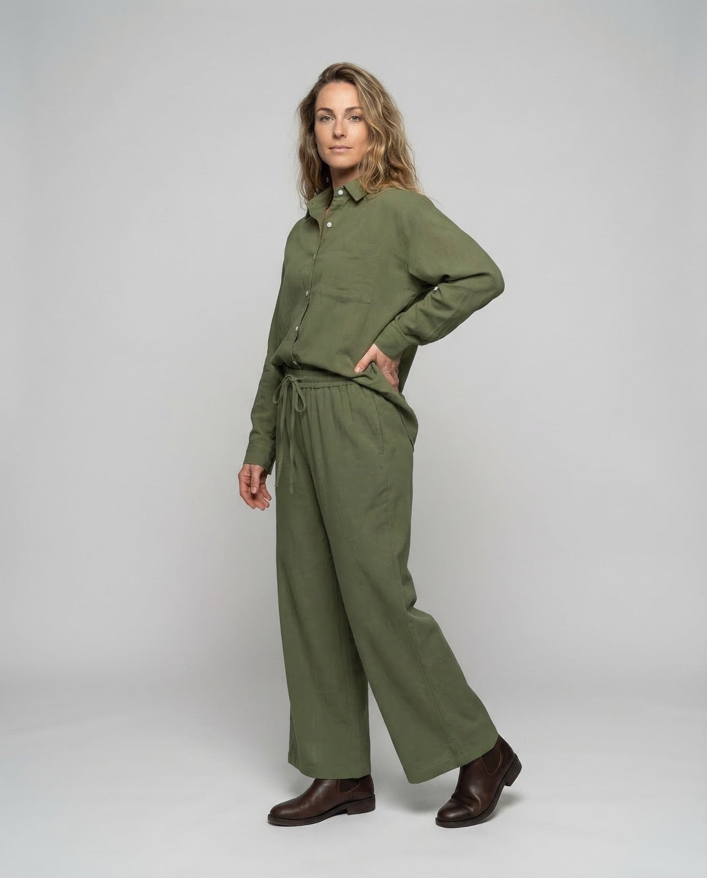 Completo Donna Camicia e Pantaloni Marlene Vestibilità Regular - Brentozzi