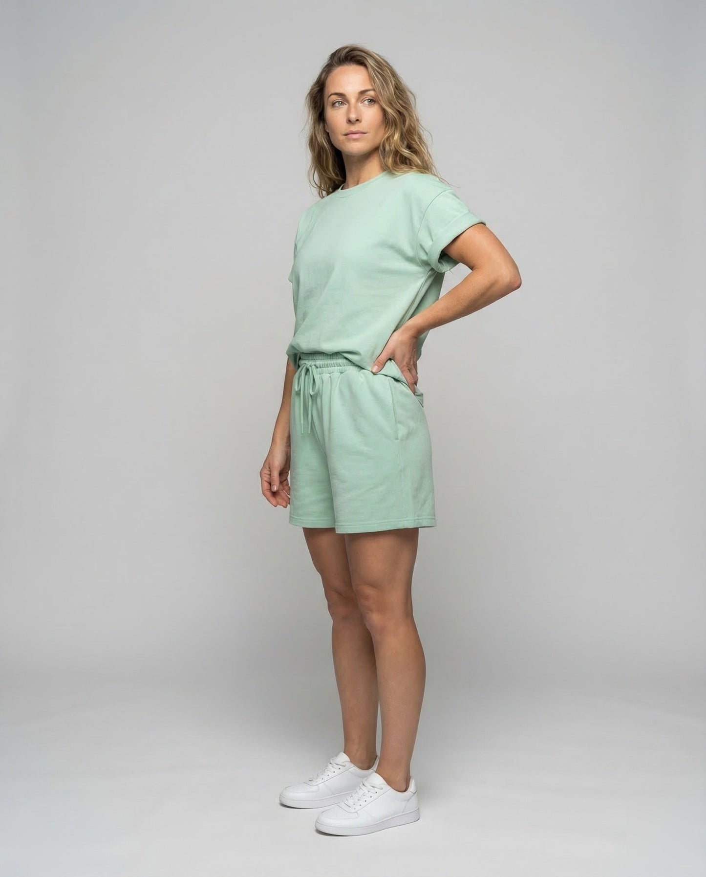 Completo Corto Donna in Cotone Misto Casual - Brentozzi
