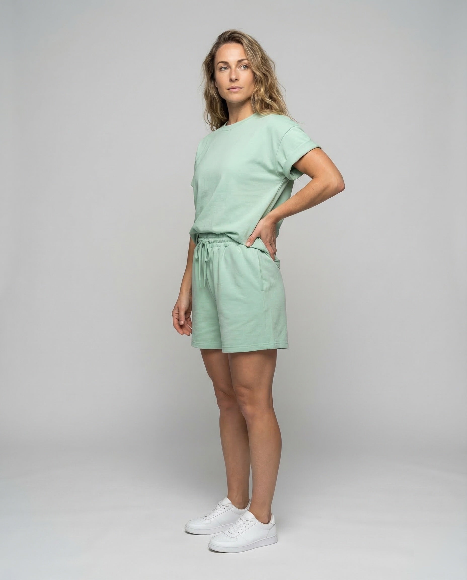 Completo Corto Donna in Cotone Misto Casual - Brentozzi