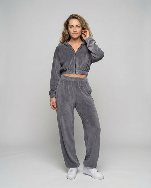 Pantaloni Palazzo Donna in Velluto Elasticizzati Comodi - Brentozzi