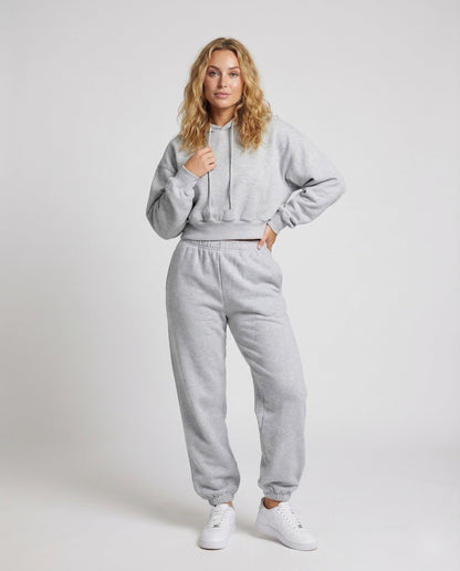 Tuta Loungewear Donna Oversize con Felpa con Cappuccio e Pantaloni - Brentozzi