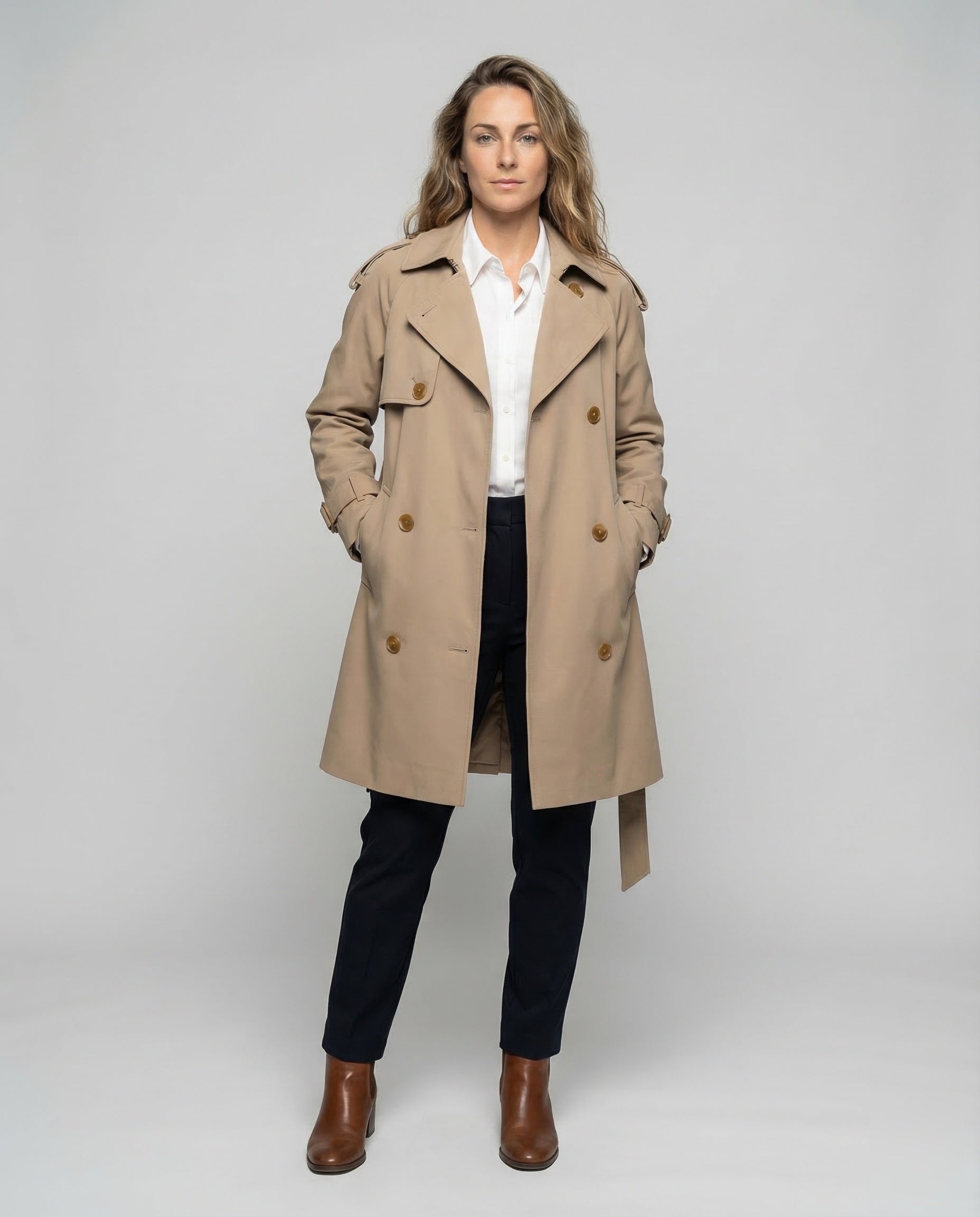 Trench Coat Donna Oversize Doppiopetto - Brentozzi