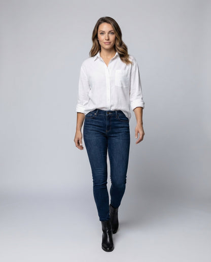 Camicia Resort Donna in Misto Cotone Casual - Brentozzi