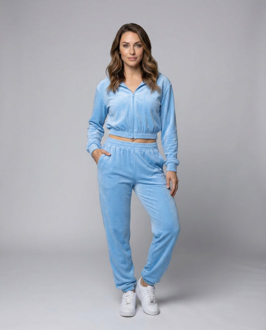 Completo Relax Donna Pantaloni Palazzo Velluto - Brentozzi