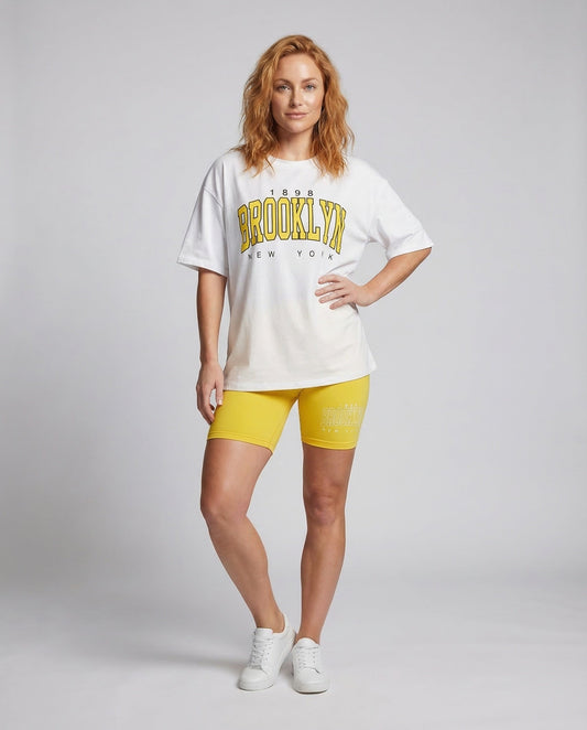 Completo Sportivo Donna con Shorts Ciclisti Stampa - Brentozzi