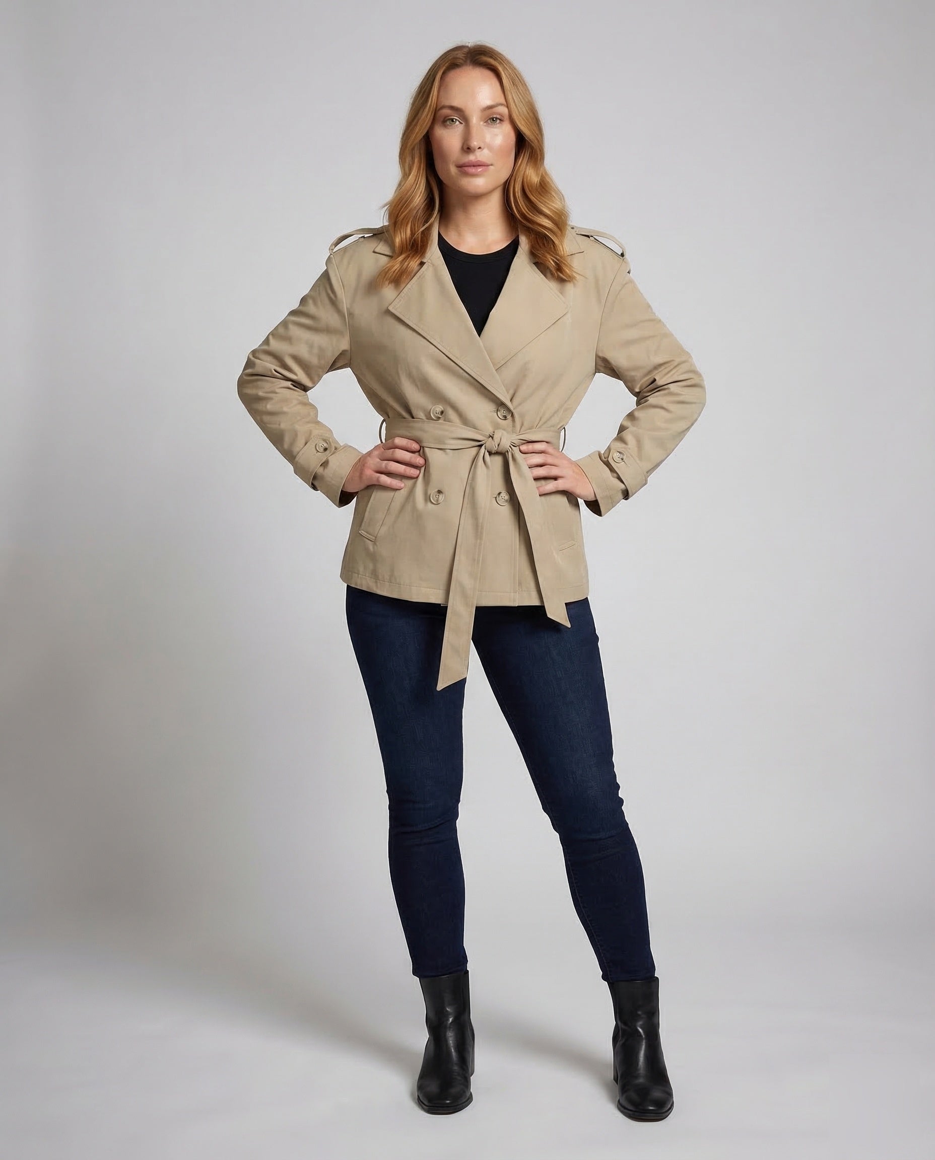 Trench Donna Sfiancato Stile Peplum - Brentozzi