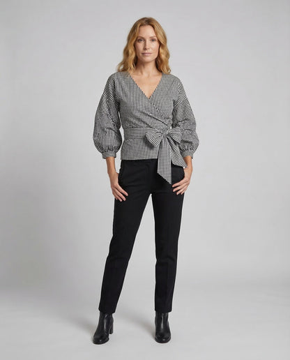Camicia Donna a Quadri con Cintura a Vita - Brentozzi