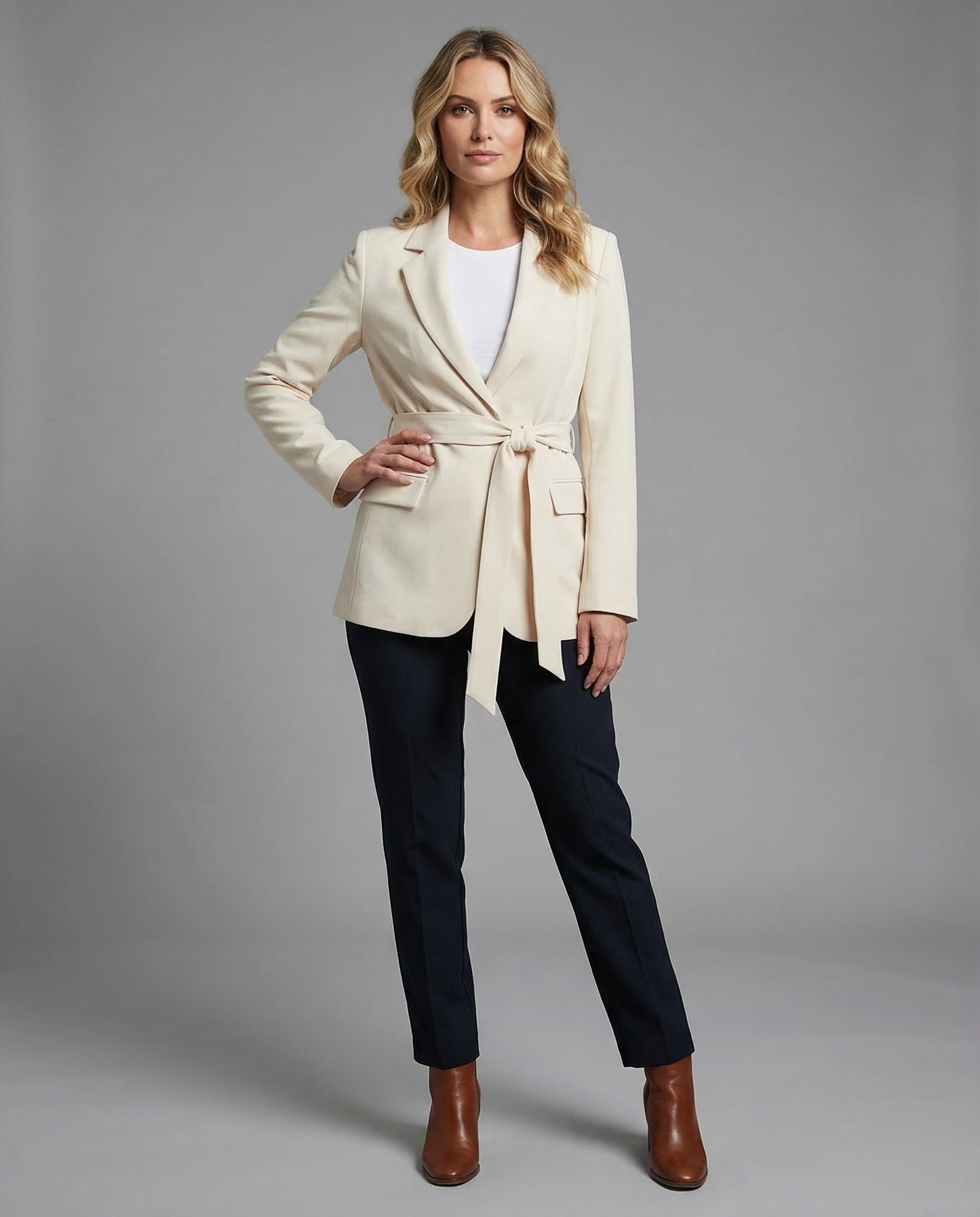 Blazer Donna Sfiancato con Rever - Brentozzi