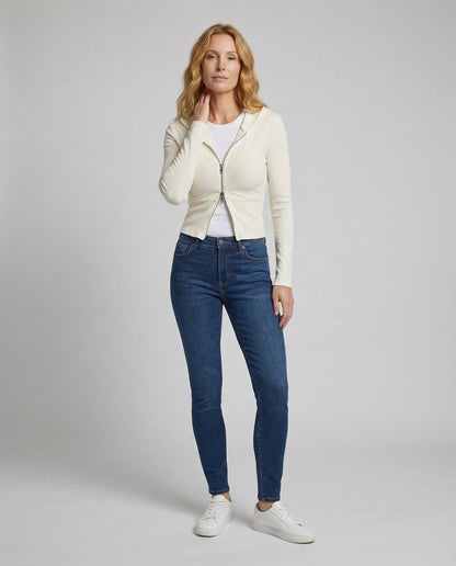 Corto Donna in Maglia Coste con Cappuccio - Brentozzi