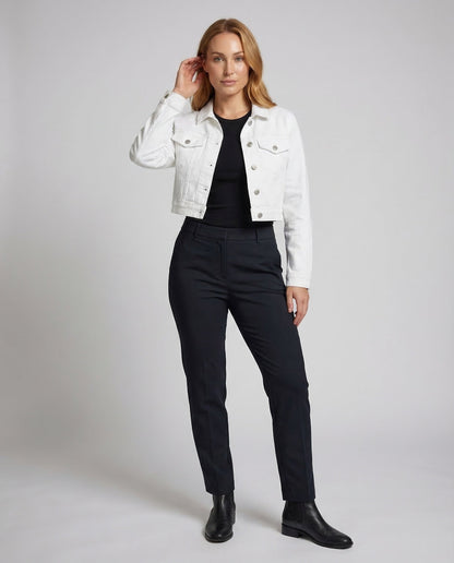 Giacca Jeans Donna Collo Camicia Slim Fit - Brentozzi