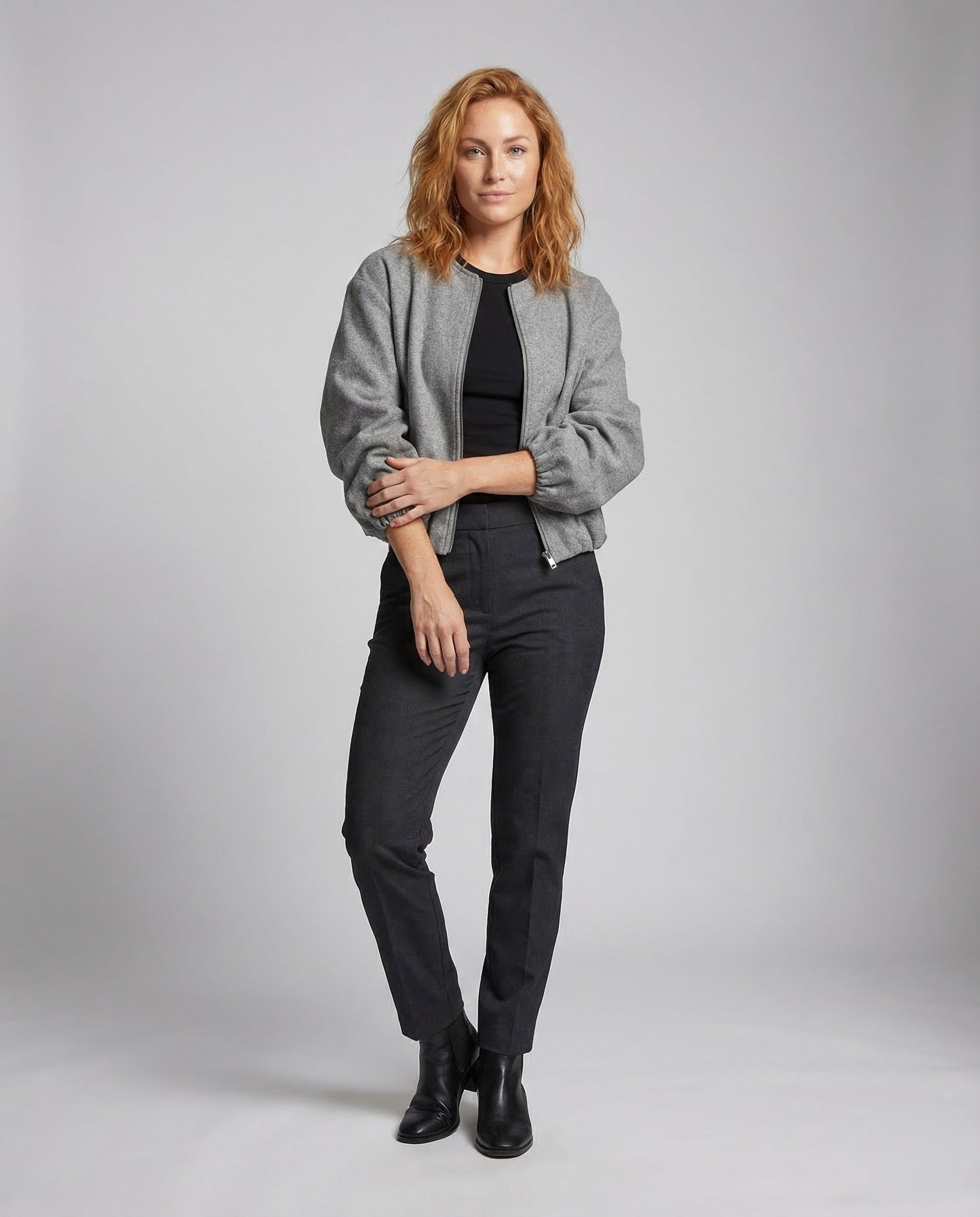 Giacca Blouson Donna Manica a Palloncino Corta - Brentozzi