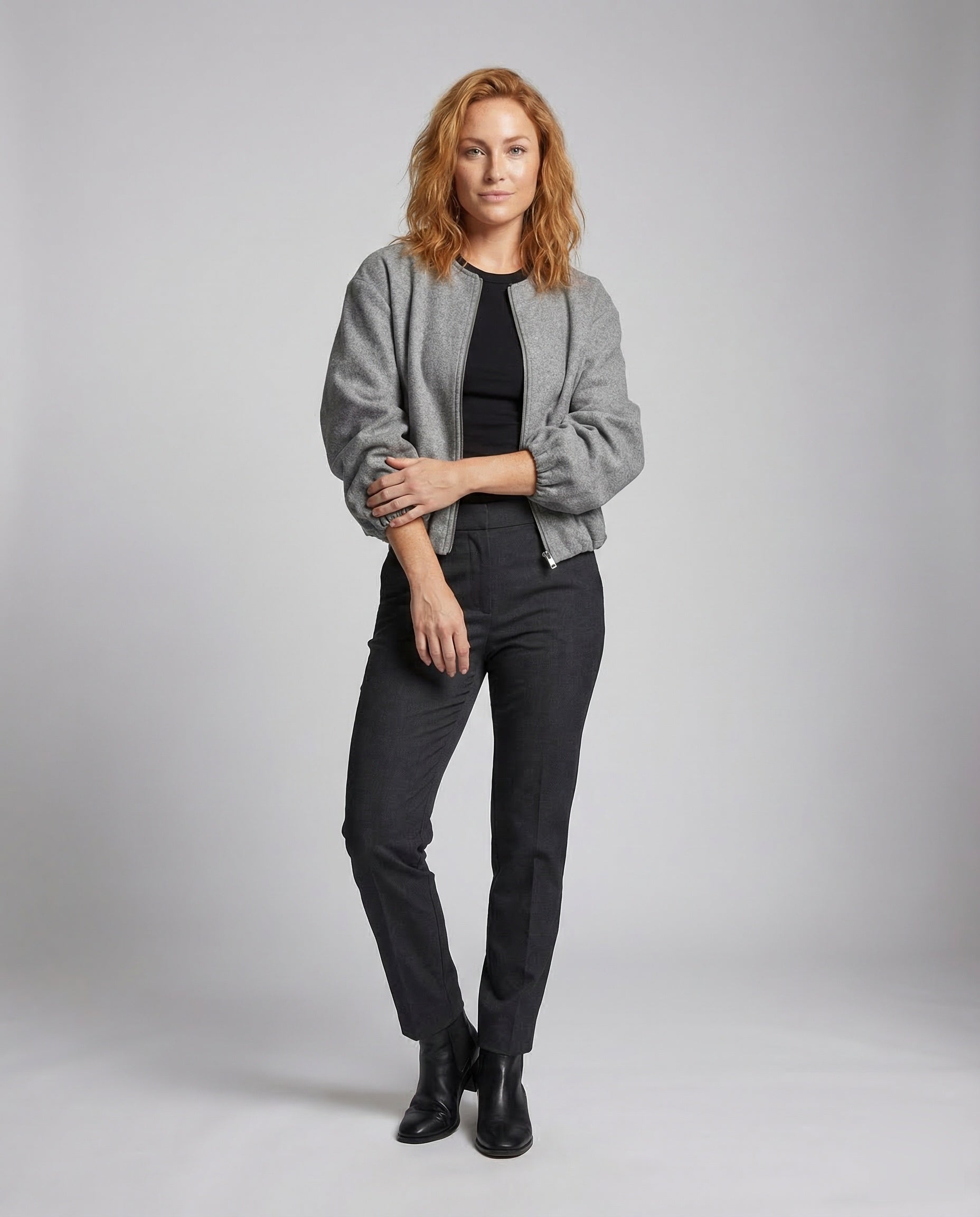 Giacca Blouson Donna Manica a Palloncino Corta - Brentozzi