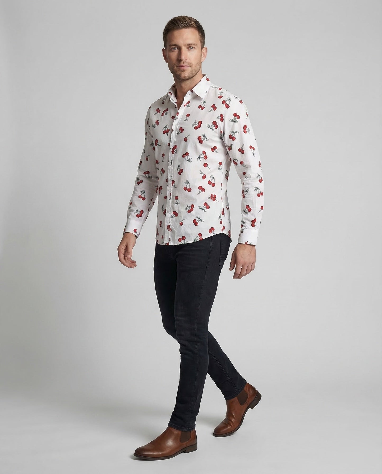 Camicia Uomo Cotone Paisley Colletto Kent - Brentozzi