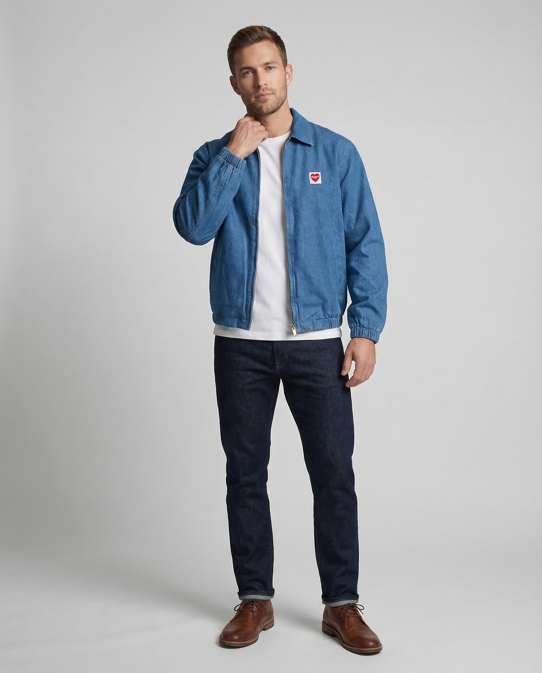 Giacca Uomo in Canvas di Cotone Regular Fit - Brentozzi