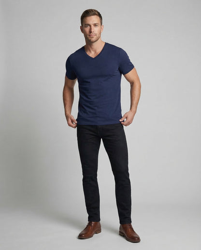 T-shirt Uomo Scollo a V Mix Modal - Brentozzi
