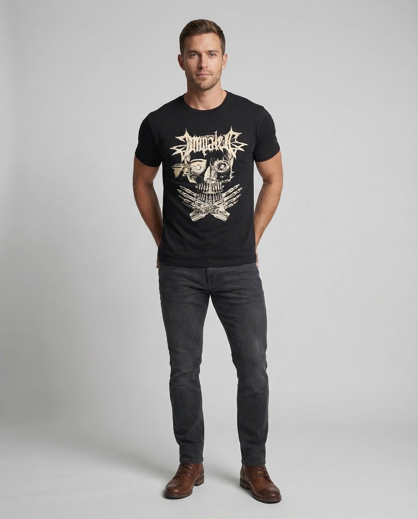 T-shirt Unisex Cotone Stampa Blockschrift Regular Fit - Brentozzi