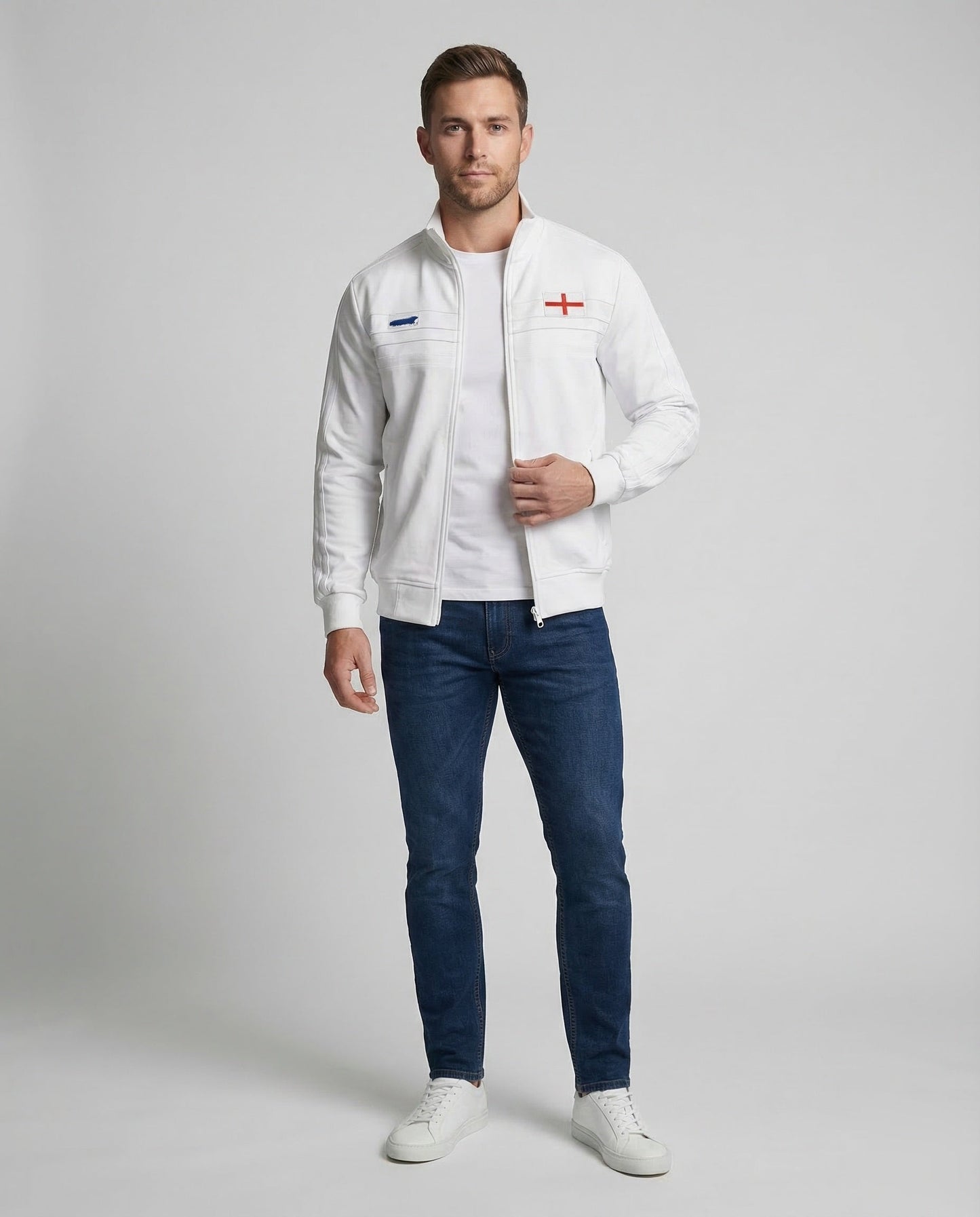 Giacca Training Unisex con Patch Incrociata - Brentozzi