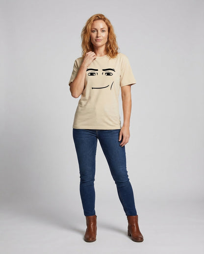 T-shirt Unisex Cotone Girocollo Stampa Smiley - Brentozzi