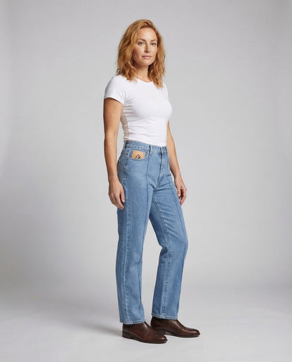 Jeans Unisex Relax Cuciture a Contrasto Vestibilità Ampia - Brentozzi