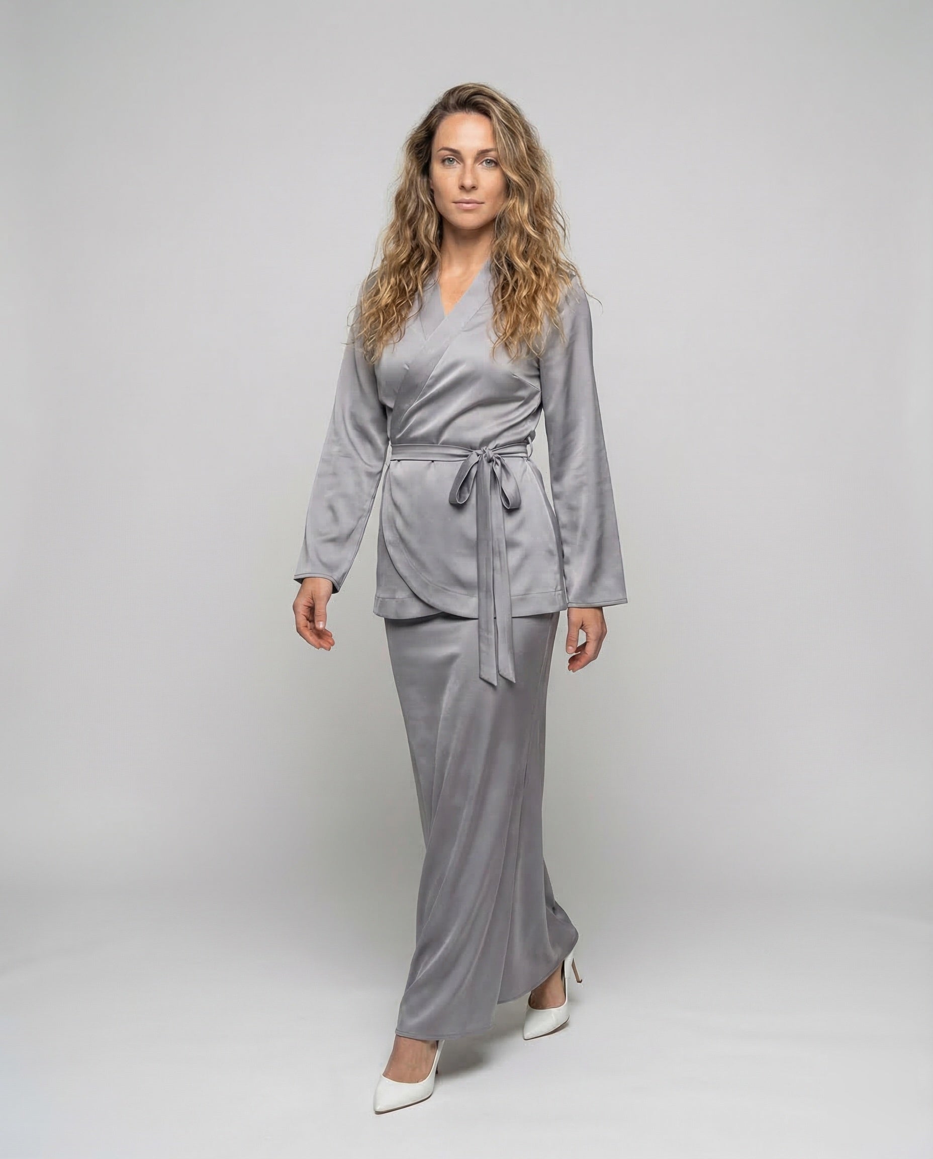 Completo Elegante Donna Gonna Lunga Vestibilità Ampia - Brentozzi