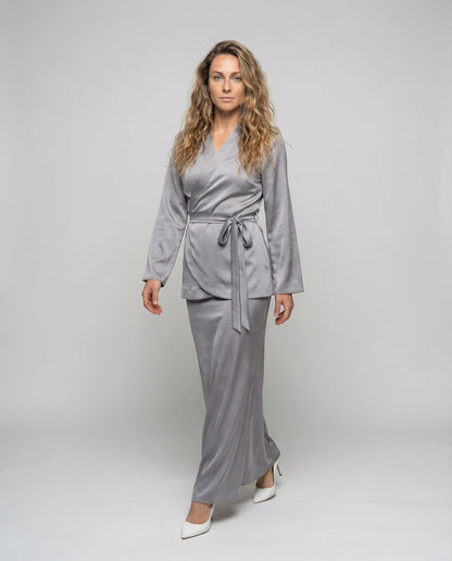 Completo Elegante Donna Gonna Lunga Vestibilità Ampia - Brentozzi