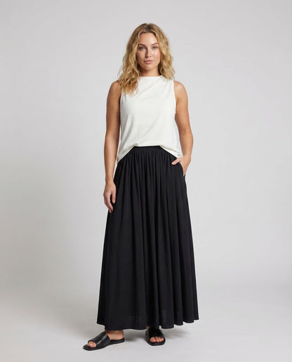Gonna Lunga Donna in Chiffon Fluttuante Linea A - Brentozzi
